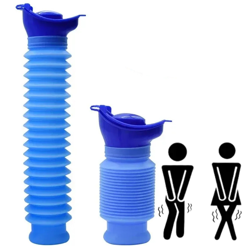 Urinol Portátil Dobrável 750ml Masculino Feminino Infantil Para Carro Viagem Camping
