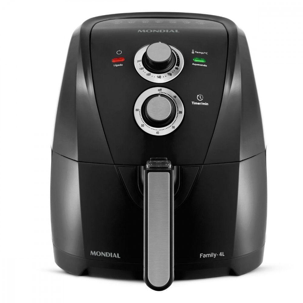 Fritadeira sem Óleo Air Fryer Mondial AFN40 4L 1500W Preto 220V