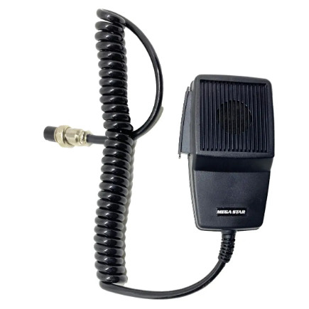 Microfone para Rádio PX PTT MegaStar - 5 Pinos - KT2021 - Novo
