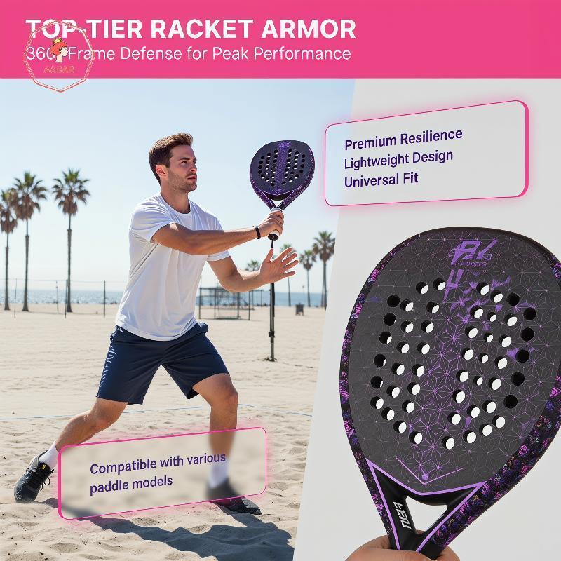AACAR Sho Absorção Padel Raet Fita De Proteção Anti-Queda À Prova De Riscos Paddle Head Edge Stier Alta Elasticidade Red