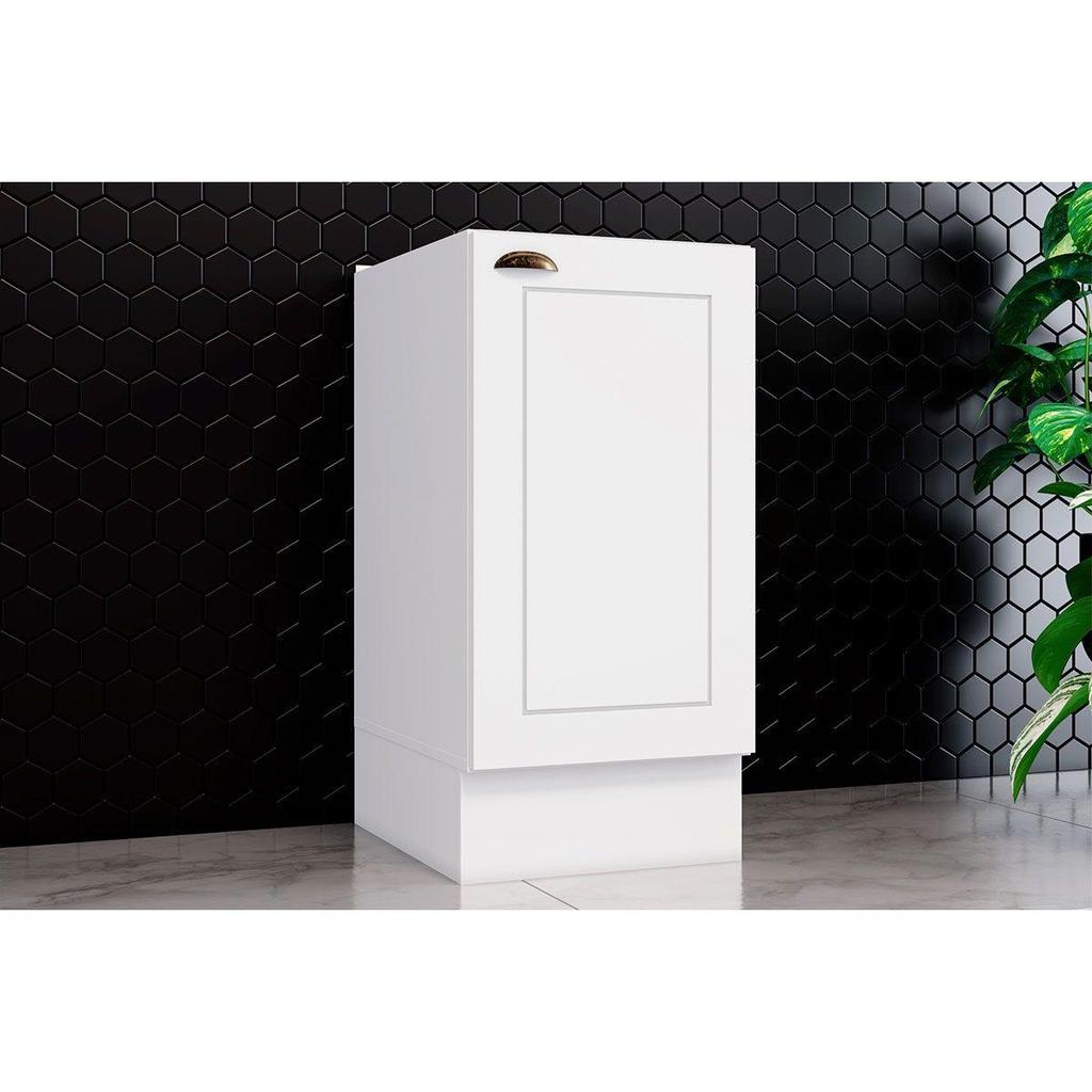 Balcão de Cozinha Americana c/1 Porta s/Tampo 40cm Branco - Henn