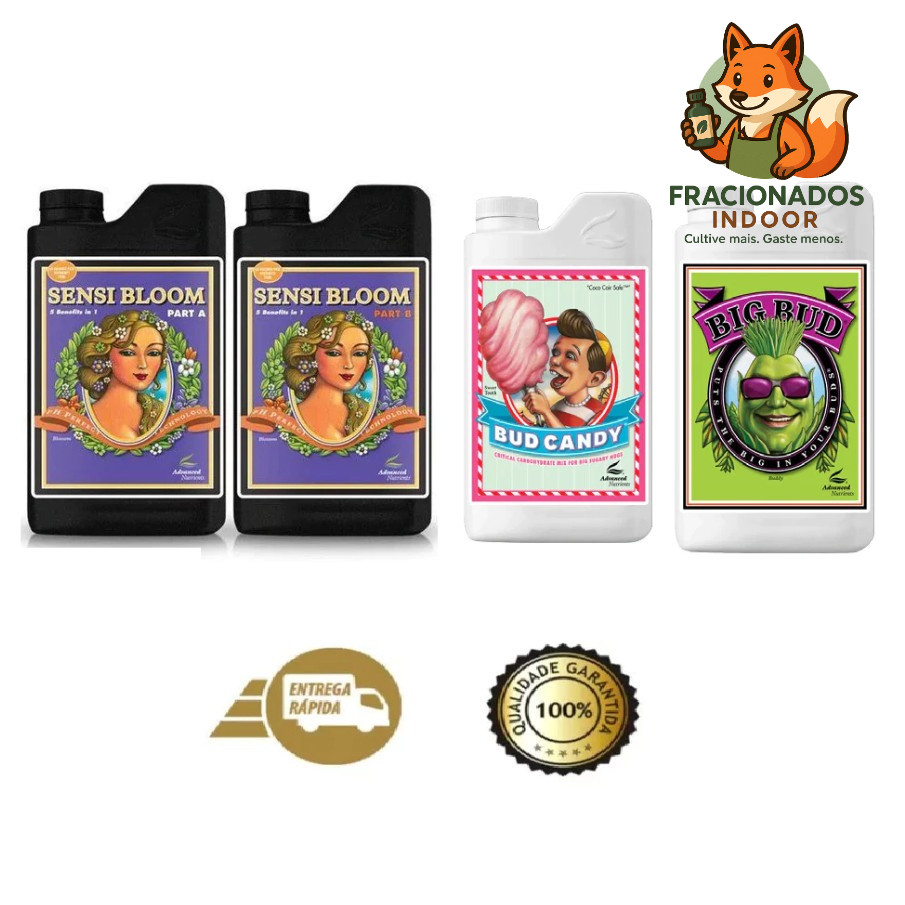 Fertilizante Bud Candy + Big Bud + Sensi Bloom A+B - Advanced Nutrients