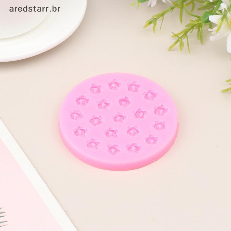 AREDS Mini 20 Furos Flor De Cerejeira Rosa Molde De Silicone Para Bolo Fondant De Chocolate Cozimento Faça Você Mesmo
