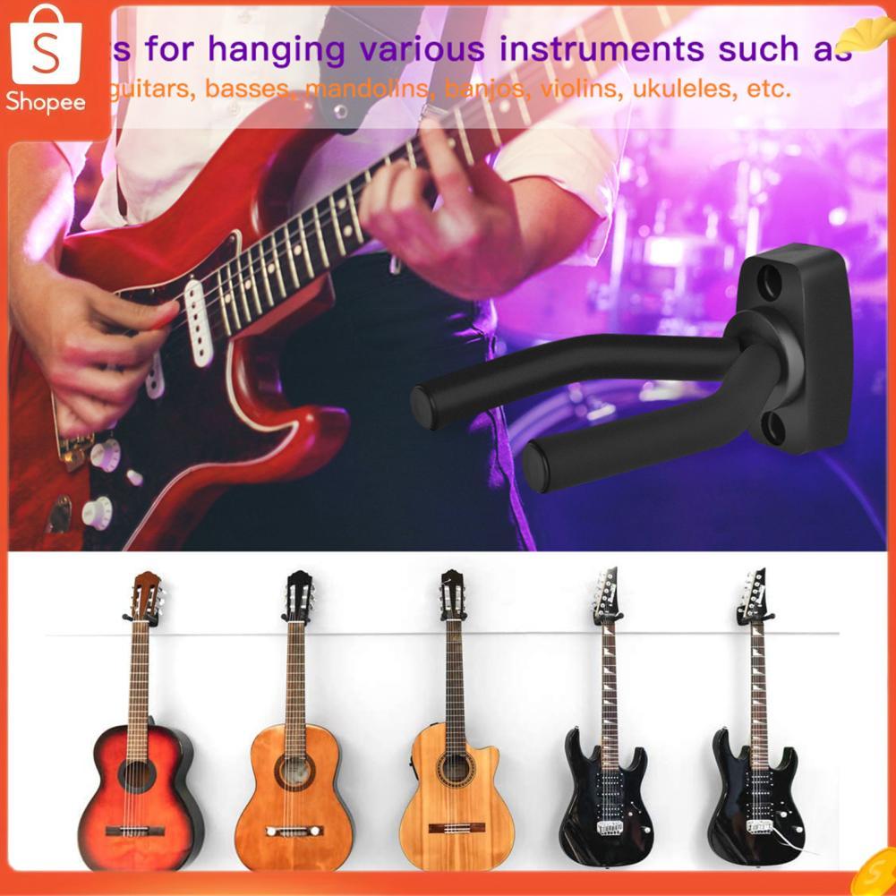 Hap fangzi 4 unidades de cabides de guitarra suporte de montagem na parede para ukulele baixo suporte display