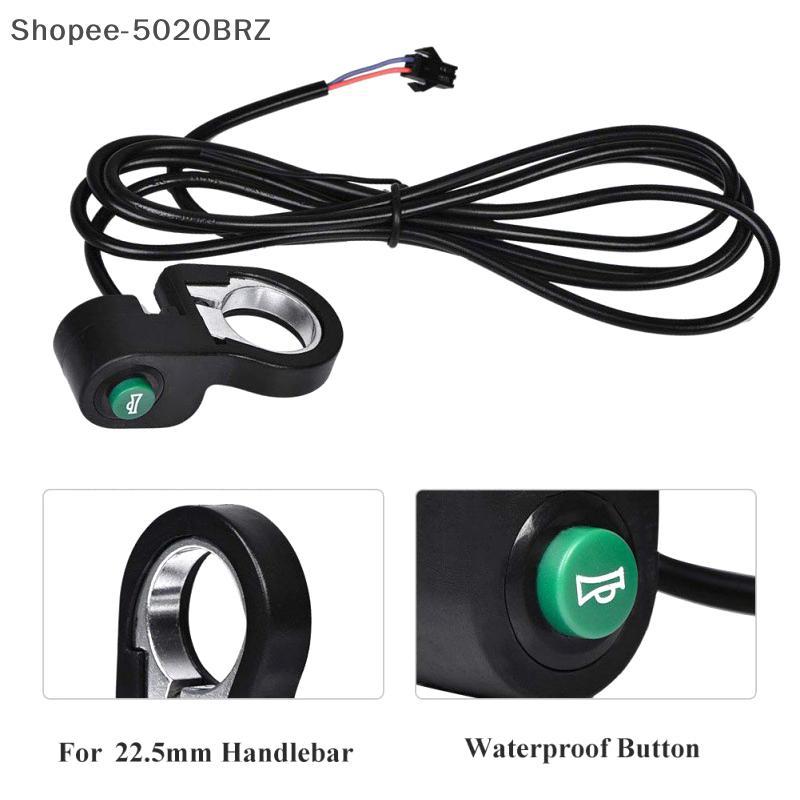 [THEBR] Botão Interruptor De Sinal De Buzina De Plástico Para Motocicleta , Scooter , Bicicleta Universal De 22.5 Mm Elé