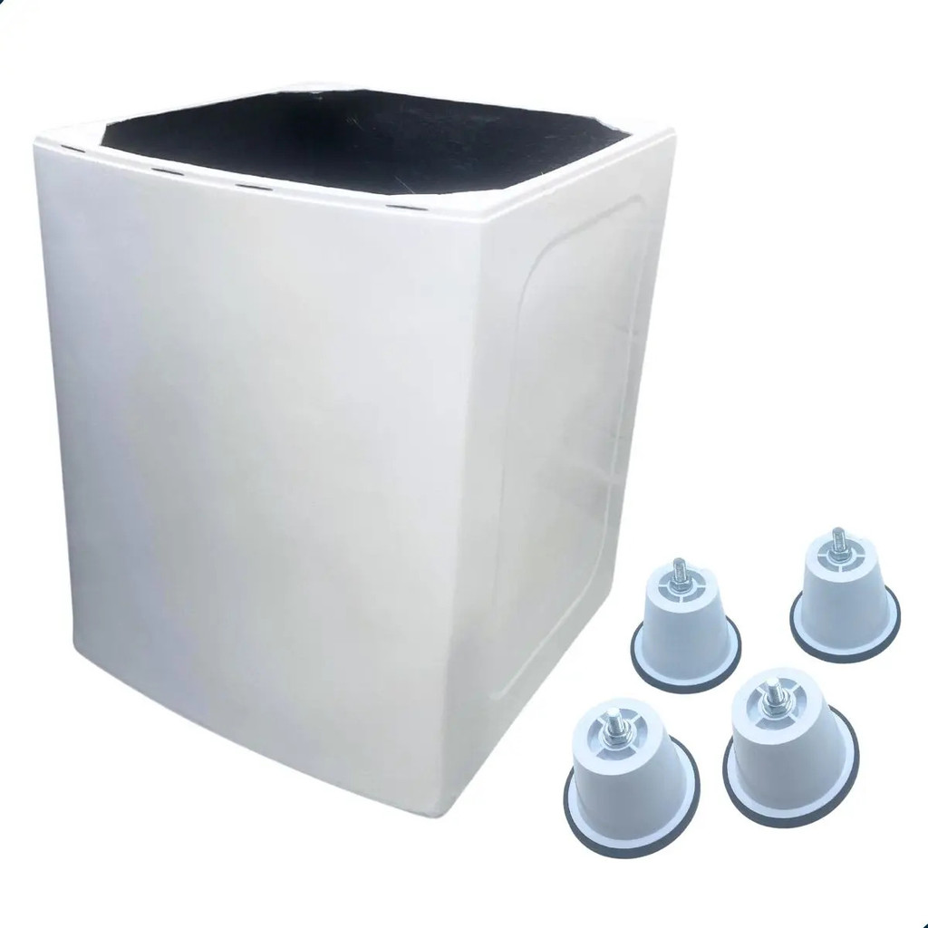 Gabinete Fibra Compatível Electrolux LTE07 LAC09 LT60 LTE06 LTE08 LT09E Lavadora 6kg a 9kg Com Pés
