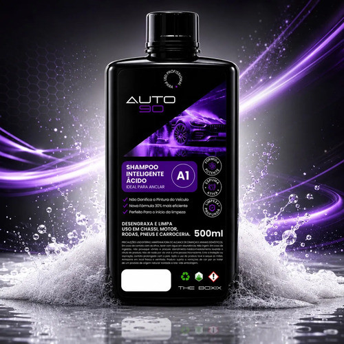 Shampoo AUTO90 A1 500ml Limpeza De Terra Barro Incrustações Para Veículo Pesado E Frota Agro
