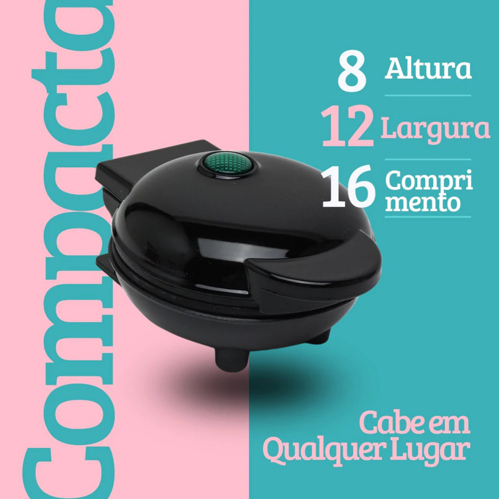 110V Mini Máquina de Donuts Elétrica 3 Furos - Cozimento Rápido — imagem 2 de 2