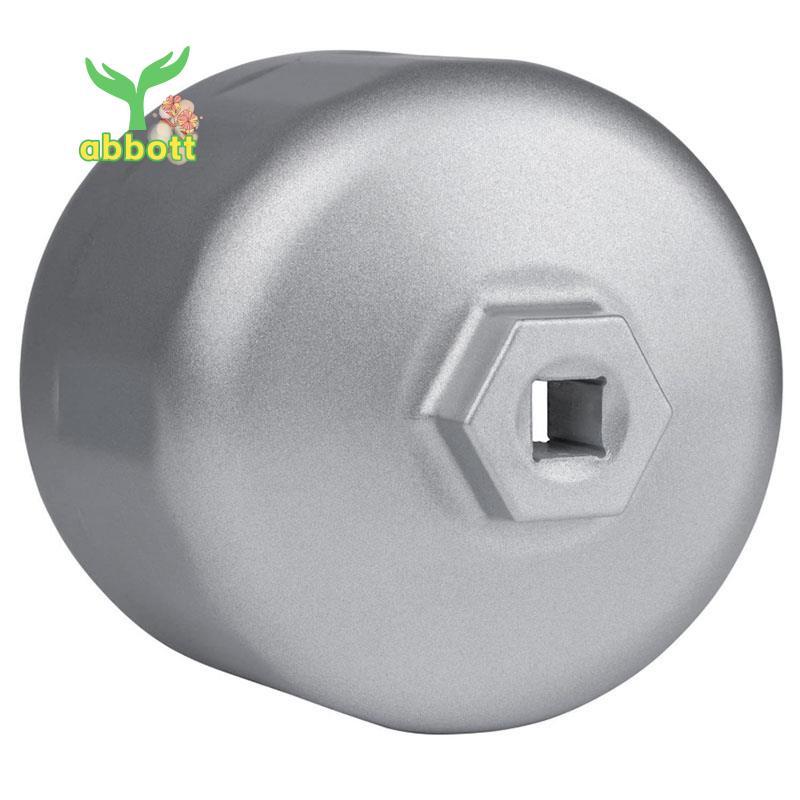 [Quick A] Tampa Da Carcaça Do Filtro De Óleo Estilo Cartucho De Alumínio 86 Mm Para (Prata)