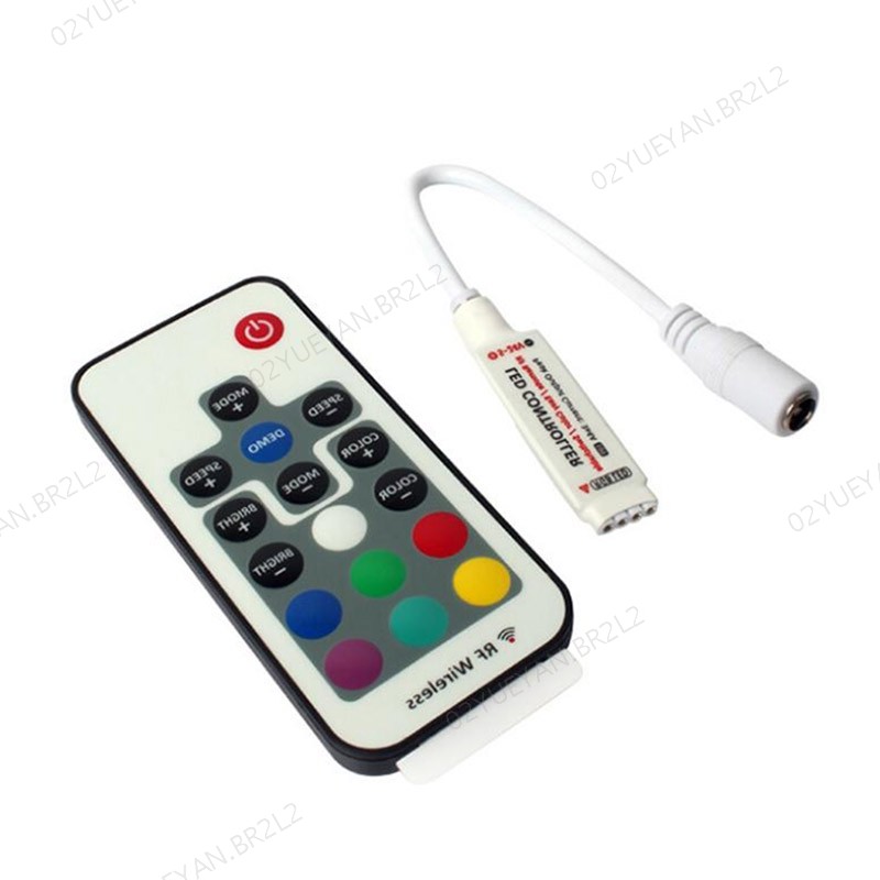 Ajustável 17 Teclas RGB Mini RF Sem Fio LED Strip Light Controlador 5050/3528/5730/5630/3014 Luz Escurecimento Remoto BR