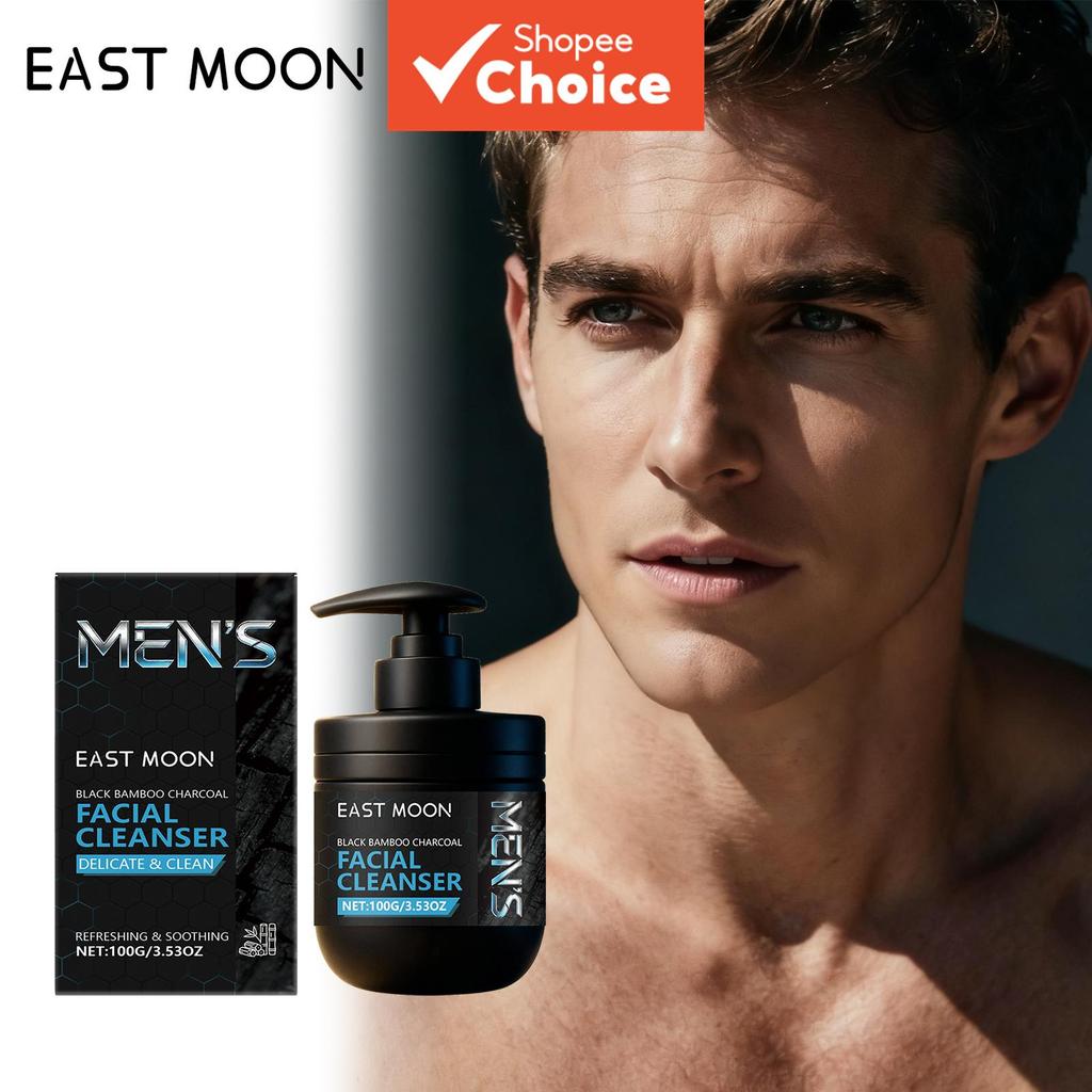 Mega Fresh Charcoal Polygonatum Mens Limpador Facial 100g Ultimate Oil Control Limpeza Profunda
