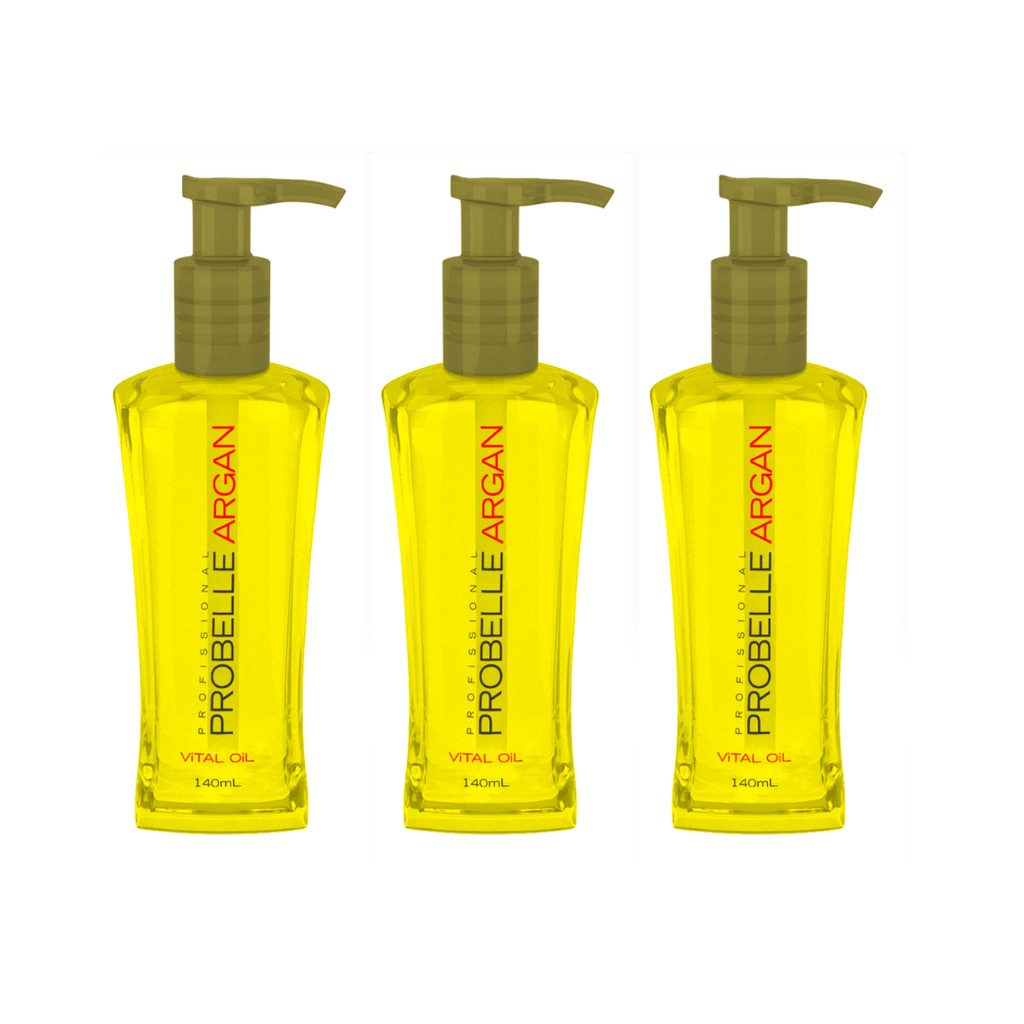 Kit 3 óleos Argan 140ml - Probelle