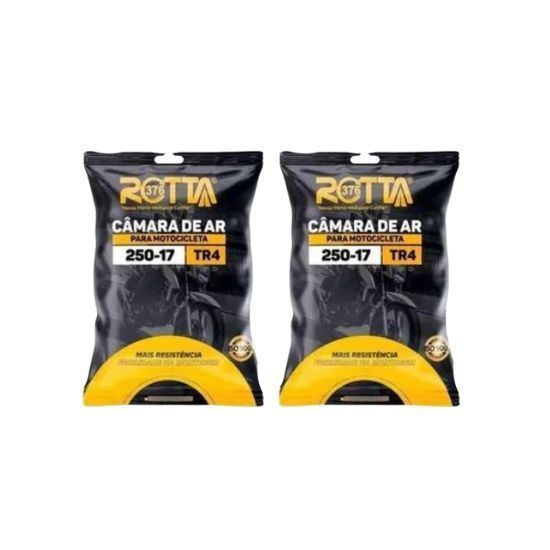 Kit 2 Camara de Ar 2.50 - 17 Dianteira Biz Rotta Camara de Moto