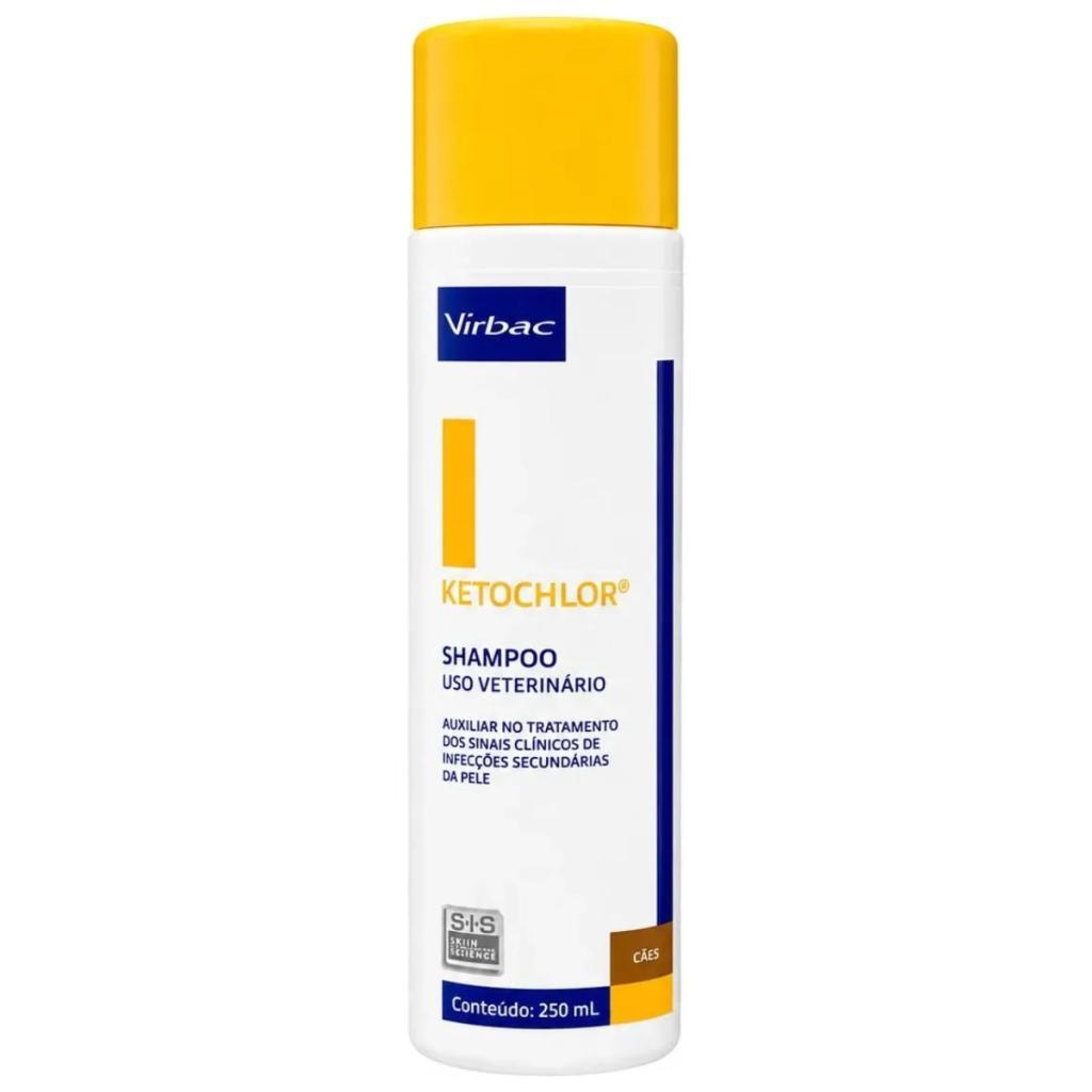 Shampoo Ketochlor Virbac 250ml Dermatológico Cães