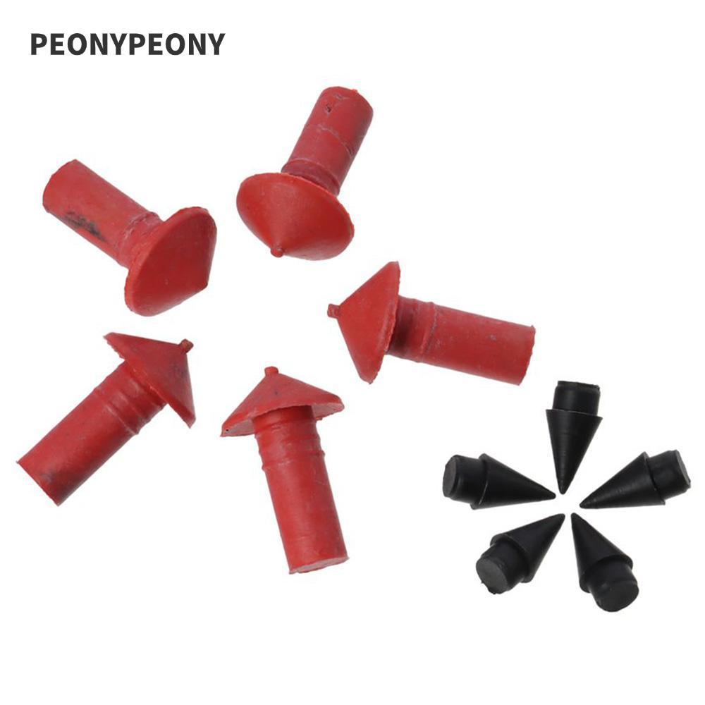 PEONY 180pcs Plugues De Inserção Para Reparo De Pneus , De Cogumelo Vermelho Em Forma , Ferramenta De Arquivo De Borrach