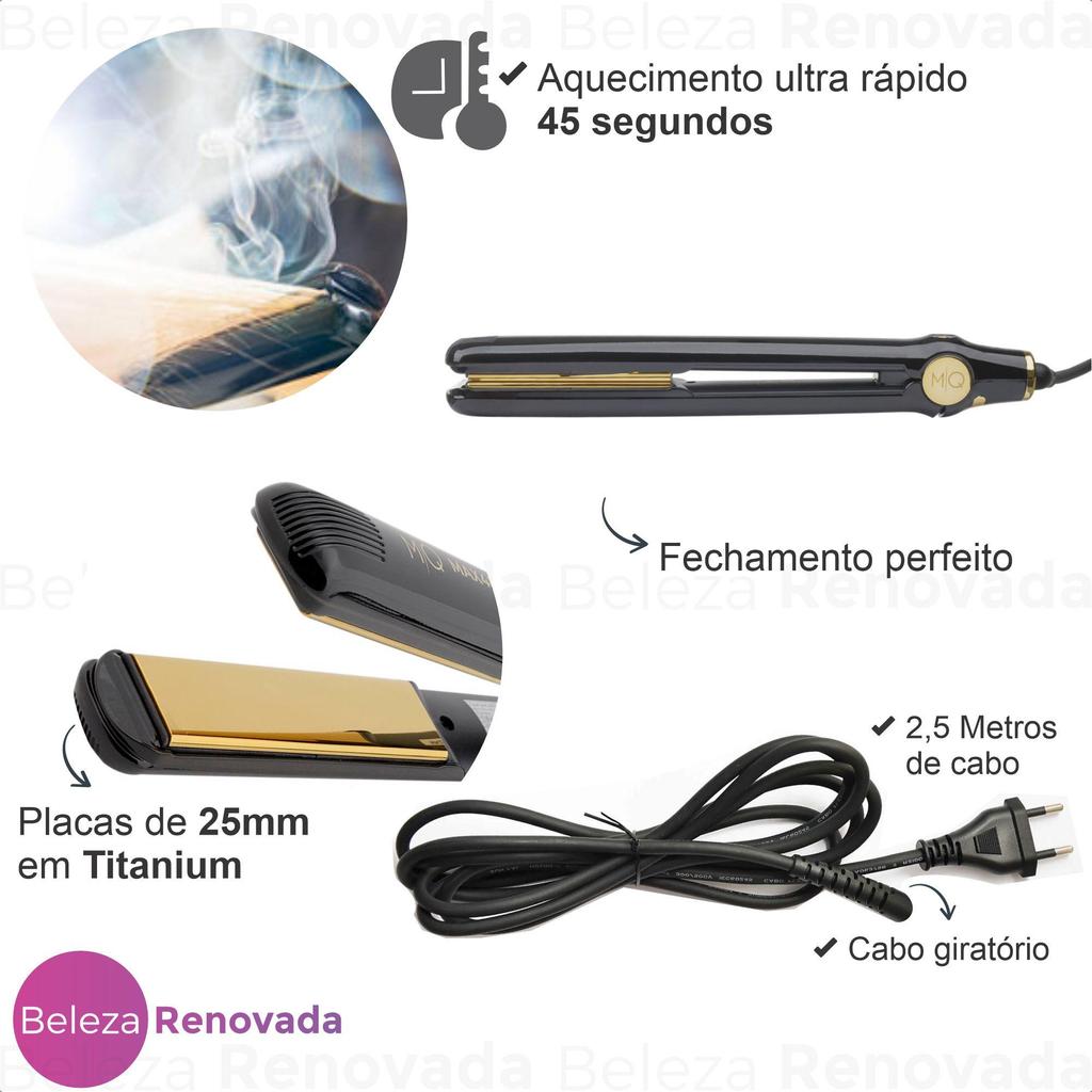 Chapinha prancha mq max 480 slim profissional cabelos bivolt