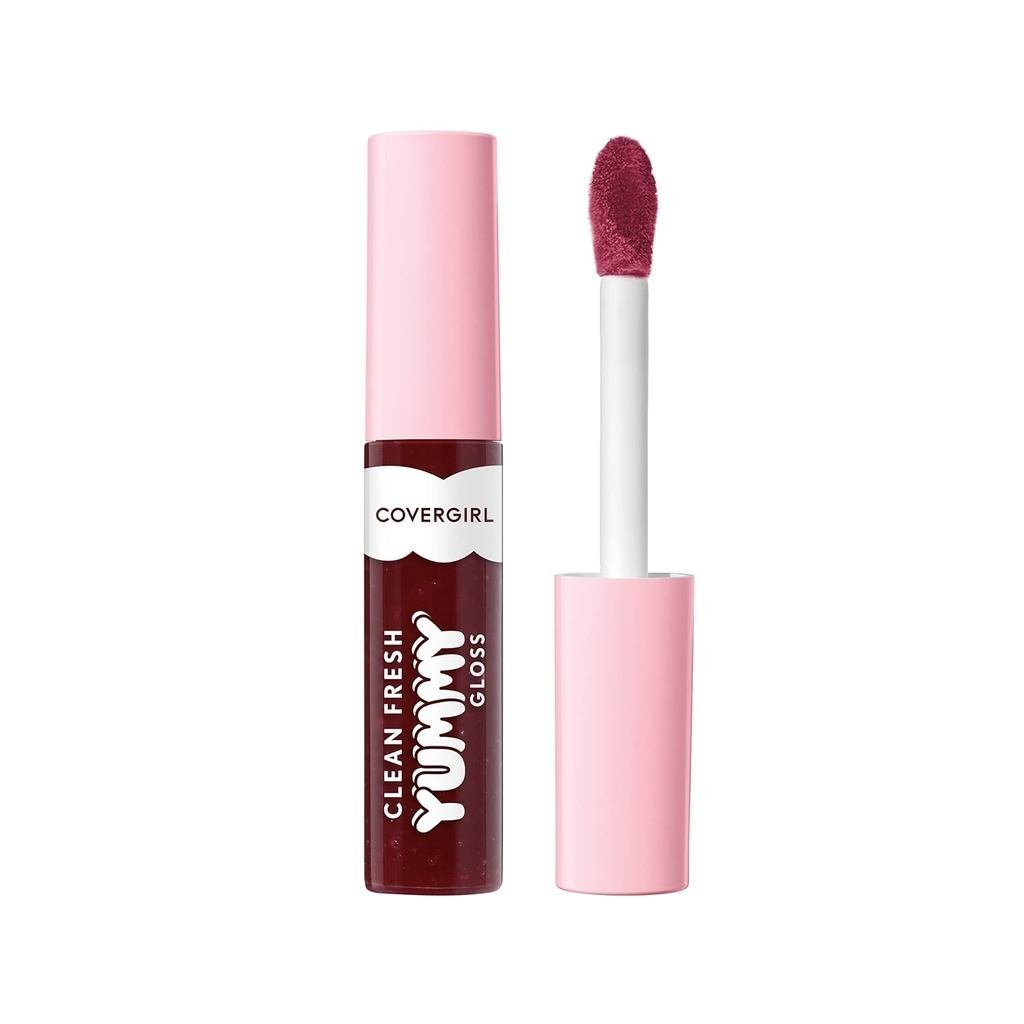 COVERGIRL Clean Fresh Yummy Lip Gloss, Transparente, Fragrâncias, Fórmula Vegana - 300 Acai You Later, 0,33 fl oz OJBM