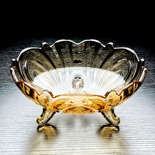2026 novo estilo tigela de vidro cristal doces prato de frutas sala de estar casa high-End requintado placa de alta apar