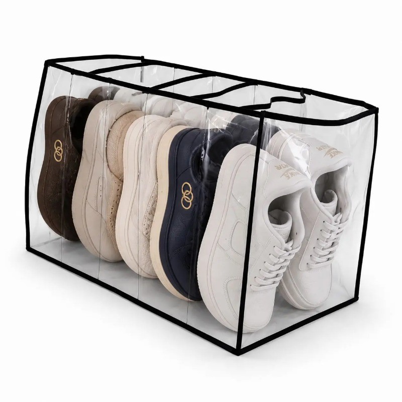 Colmeia Organizadora 5 Nichos Reforçada Multiuso Transparente para Tênis Bolsas Sandálias e Closet