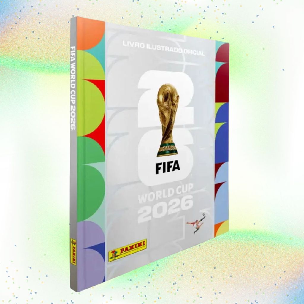 Álbum Copa do Mundo 2026 Prata Capa Dura Oficial Original Jogo Futebol Fifa Coleção Figurinhas