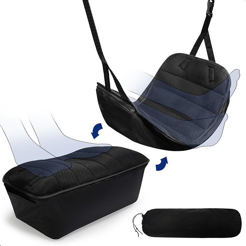 Sling cinta avião viagem resto portátil almofada de descanso do carro apoio para os pés almofada Airbag rede perna ferra
