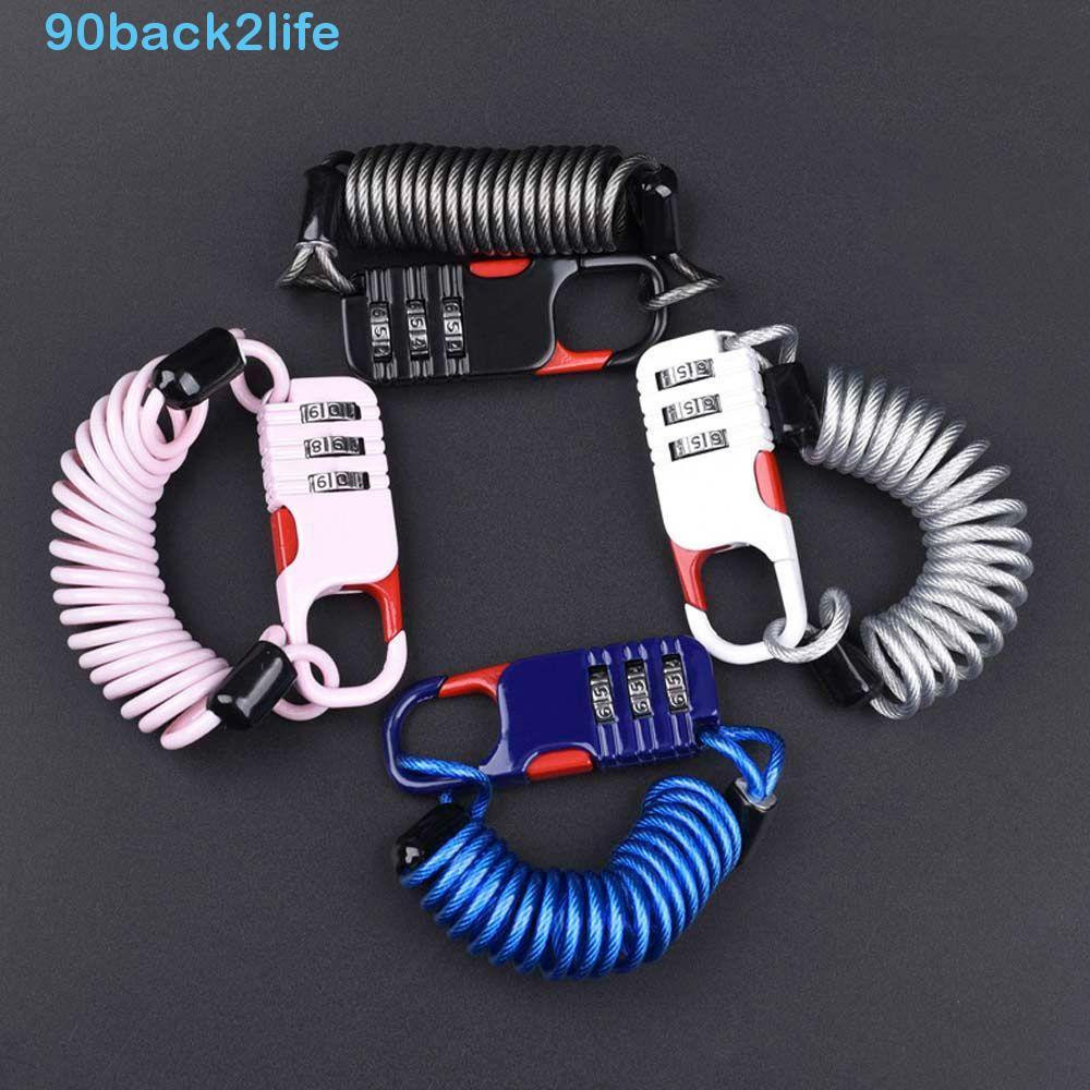 Cadeado para Capacete, Corrente de Segurança Universal, Acessórios Antifurto para Motocicleta e Scooter