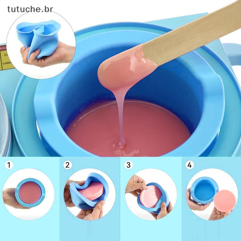 TU Aquecedor De Cera Pote De Substituição Resistente Ao Calor Tigelas De Silicone Não-Sti Pan Forro Fácil Limpo Remoção