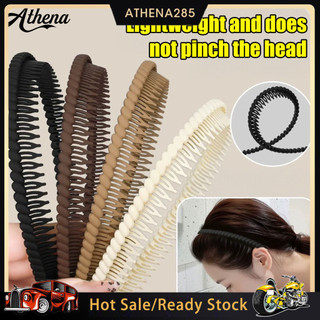 [ATHENA] ☆ 1/4 Pçs Feminino Argola De Cabelo Antiderrapante Dentes Plástico Bandana Ajuste Seguro Leve Lavagem Rosto Maq