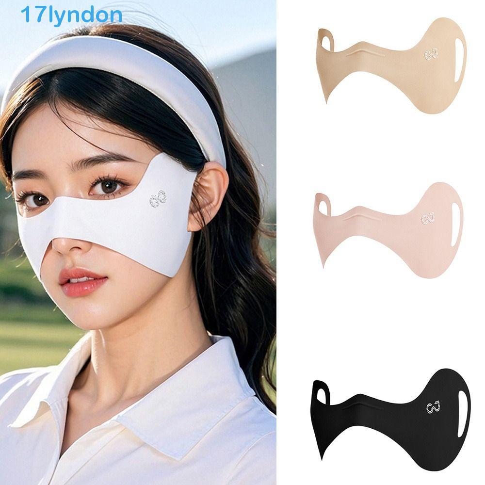 LYNDON Protetor Solar Eye Patches , Véu Proteção UV Máscara De Seda Gelo , Elástica Fina De Para Os Olhos