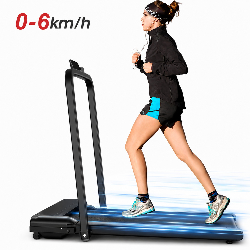 Esteira Elétrica Portátil Fitness Residencial Até 120 kg Velocidade 0-6km/h (127V/220V)