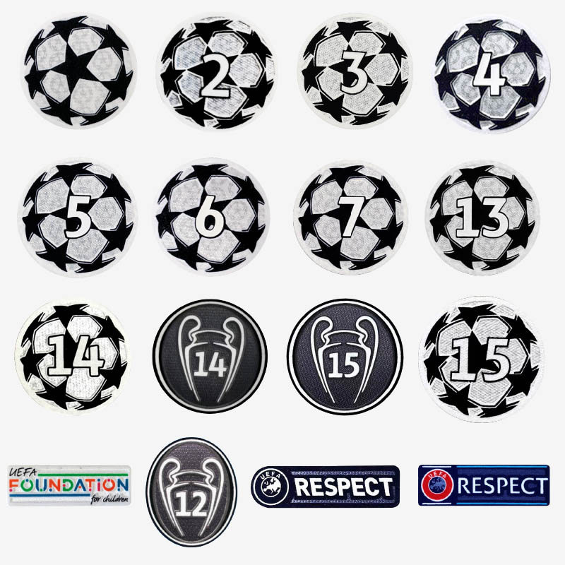 Real Madrid Emblema de futebol Barcelona Champions League Patch de futebol Juventus Patch de honra Bayern