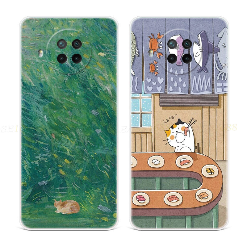 Bonito Sushi gato adequado Xiaomi Redmi note14 caso de telefone 13/12/11pro + dos desenhos animados turbo artístico fres