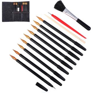 14 Peças de Ferramentas para Arte de Raspar, Kit de Arte em Papel com Estiletes de Ponta Dupla para Adultos, Conjunto Co