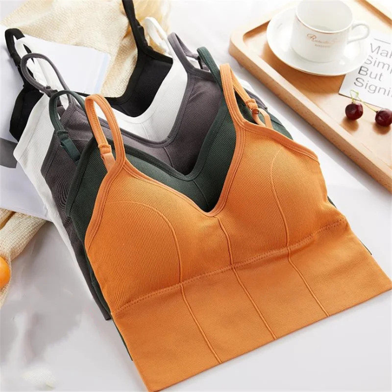 Sutiã Esportivo Roupa Íntima Feminina Lingerie Sexy Push-up Sutiãs Crop Top Academia