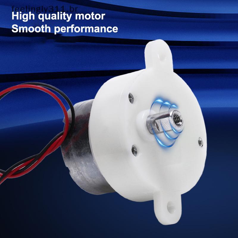FEELI DC 3V-7.4V 5V 12RPM Velocidade Lenta Mini 300 Motor De Engrenagem Micro 32mm Caixa De Engrenagens De Plástico Redu