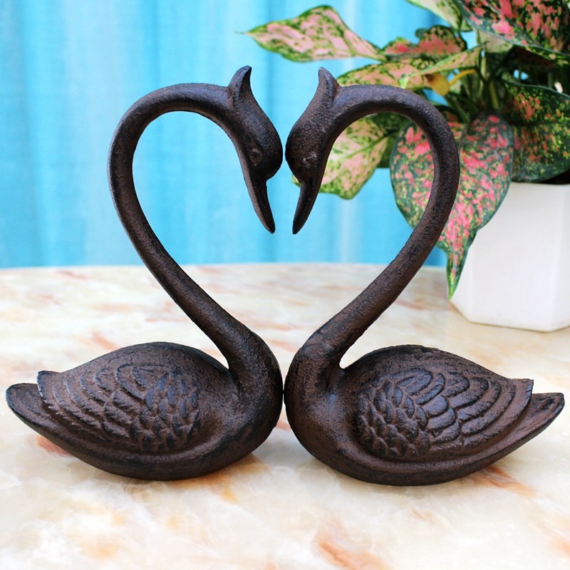 Estilo europeu casa criativa cisne decoração quarto sala de estar TV gabinete decoração entrada armário vinho decoração 