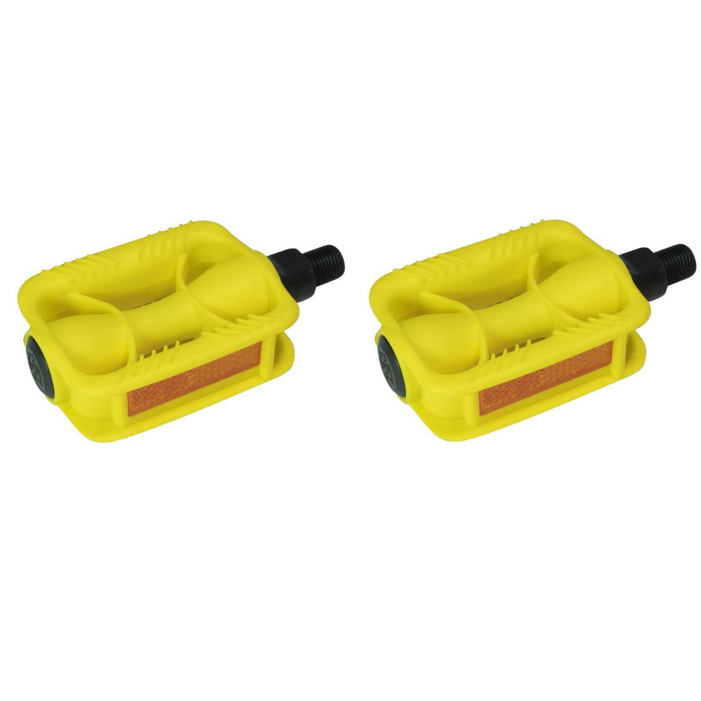 Pedal Bicicleta Infantil Rosca Fina 1/2 Sem Esferas Amarelo ( PAR )