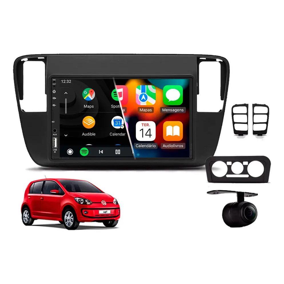 Central Multimídia Carplay Volkswagen Up 2013 À 2017
