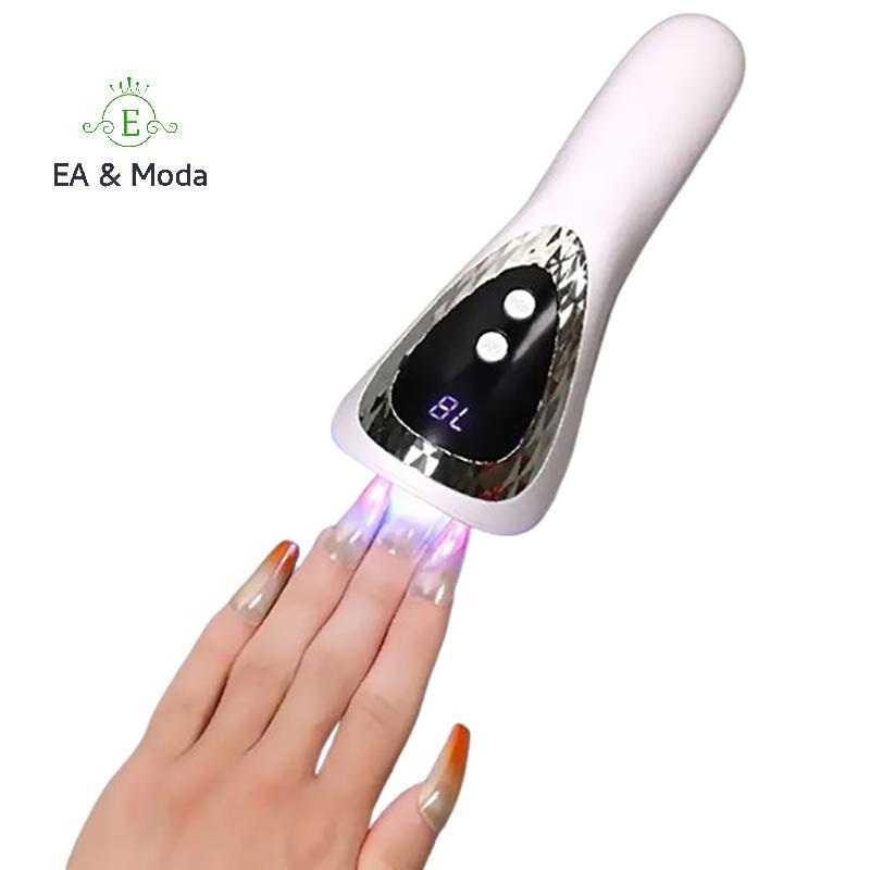 EA & Moda Portátil LED UV Lâmpada De Unhas Recarregável Secador Com 5 Contas De Máquina De Secagem Rápida Casa DIY Salão