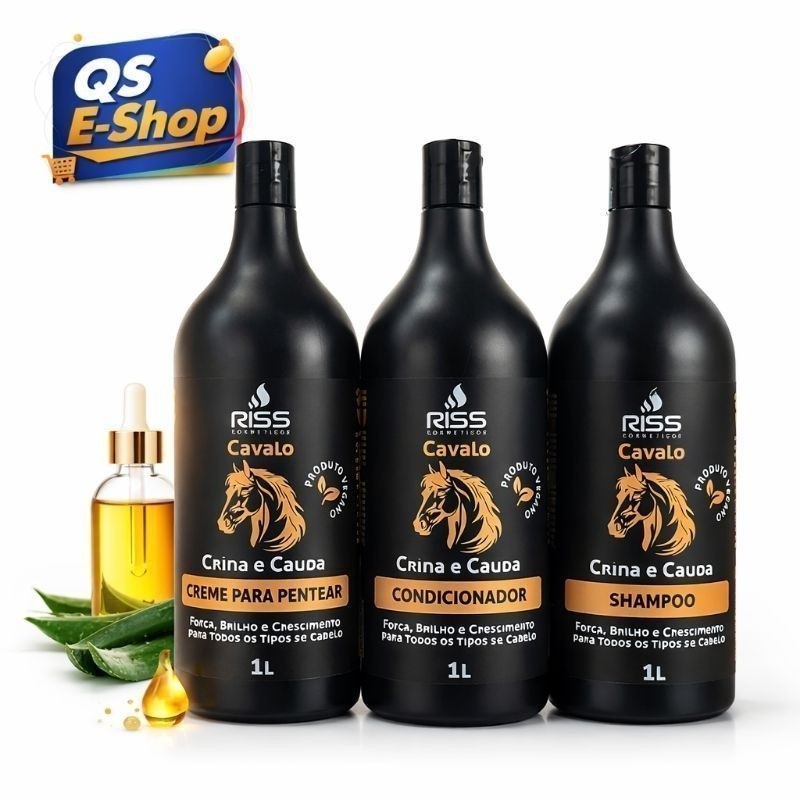 Kit Capilar Crina e Cauda Riss – 1L 3 itens