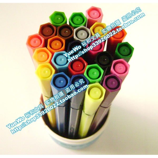 AIHAO Hobby Slim Aquarela Caneta Graffiti Caneta Diário 24 Cores 1661-24A