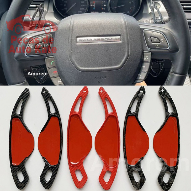 Extensão de Paddle Shift em Carbono para Volante de Land Rover Discovery, Range Rover Evoque, Jaguar XE, XF, E-Pace, F-P