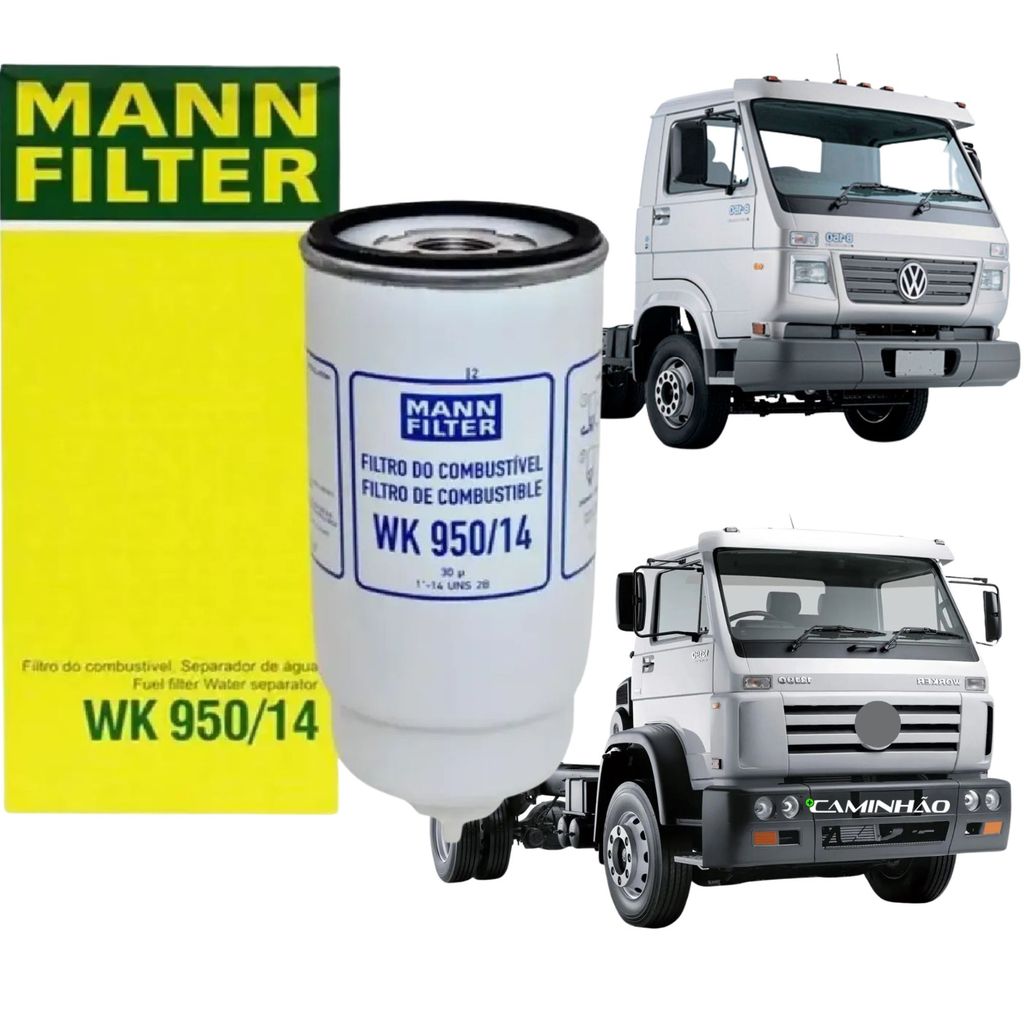 Filtro “Racor” Separador Água Diesel WK950/14 para VW Volkswagen Delivery 8-150 / 13-150 9-150 15-180 15-190 17-180 17-2
