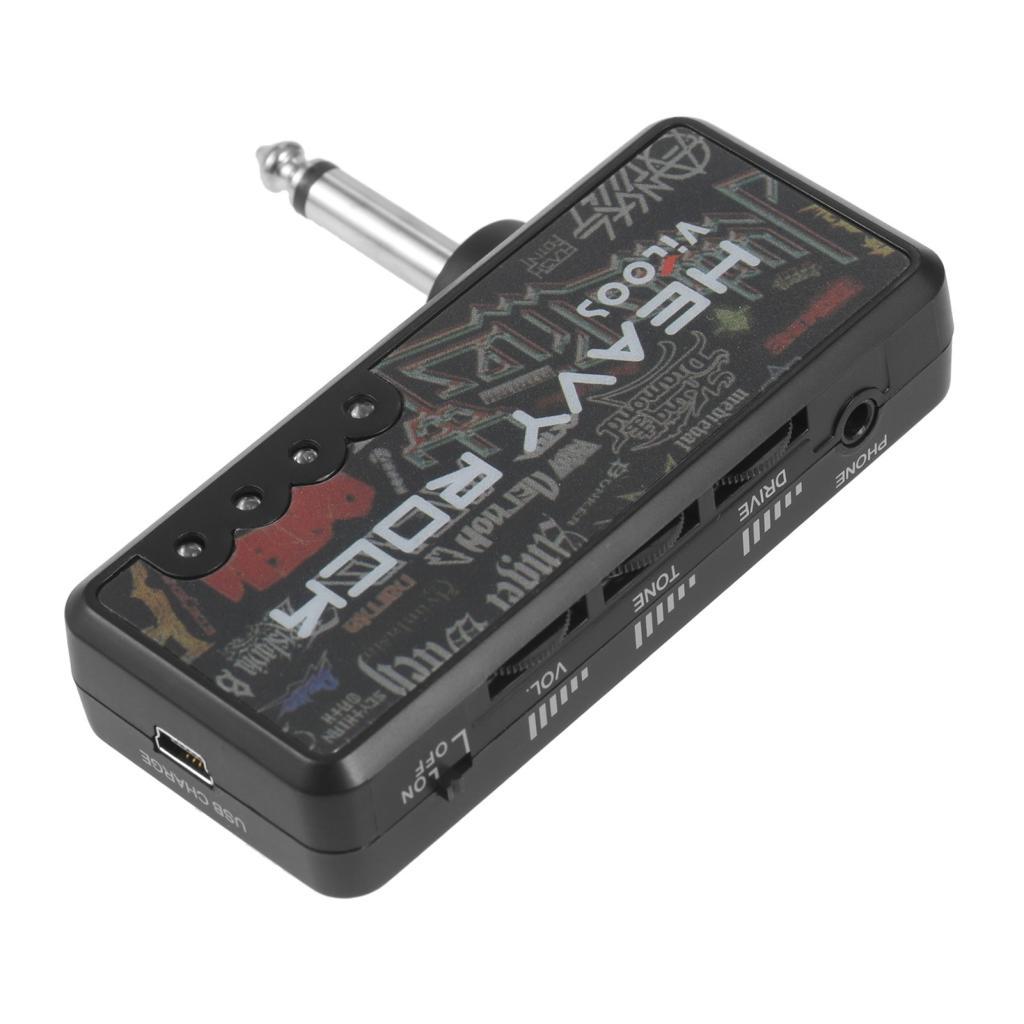 Doplay-BR plugue de guitarra elétrica mini amplificador amplificador de fone de ouvido rock pesado compacto portátil