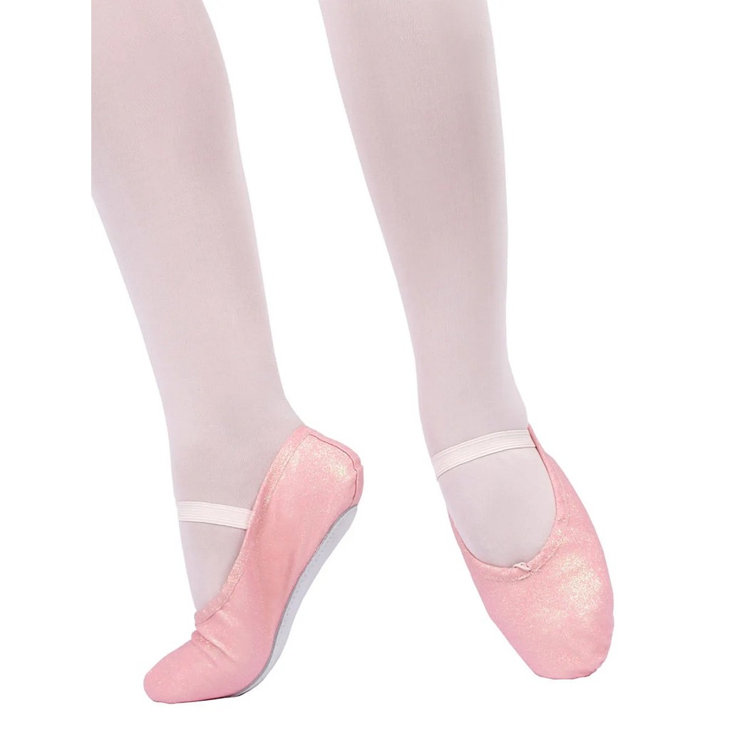 Sapatilha Infantil Meia-Ponta Glitter F22D Ballet Rosa