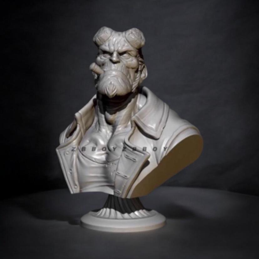 Busto Hellboy - Minifigura de 6,0 cm Jogo RPG