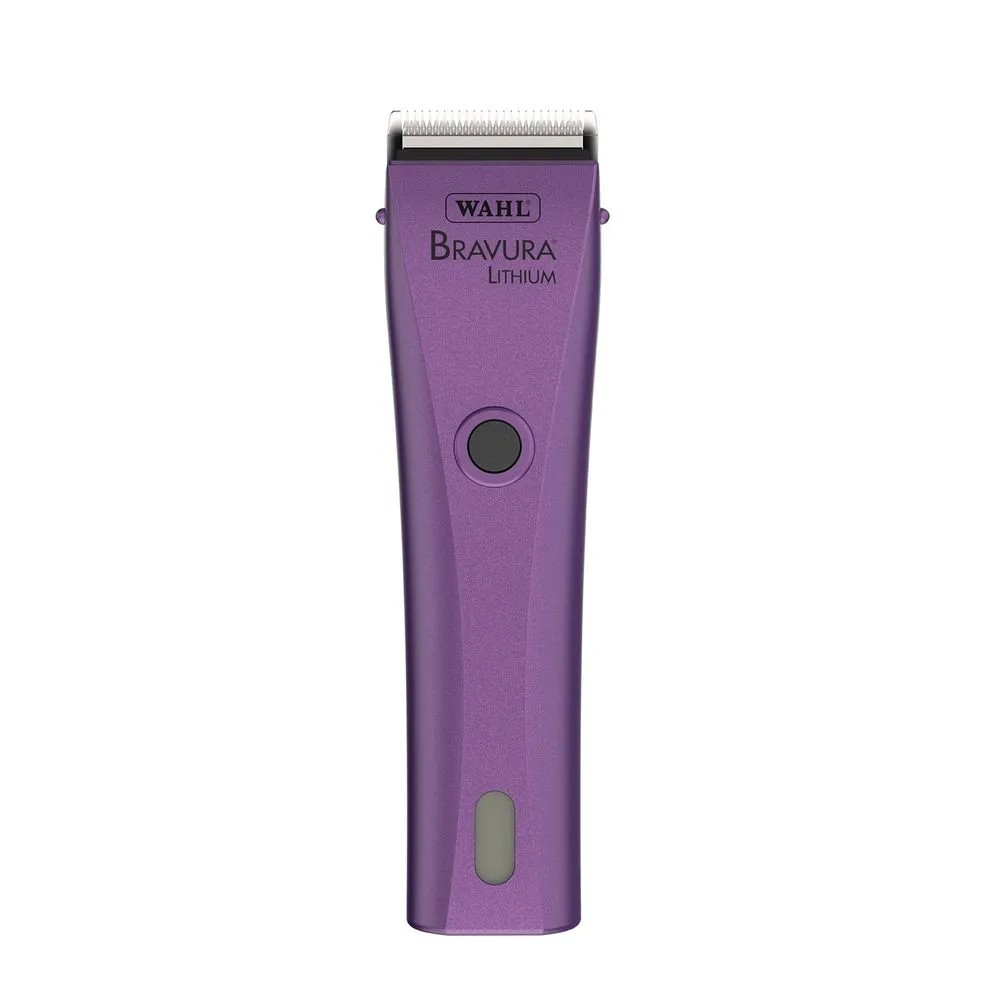 Máquina De Tosa Profissional Wahl Bravura Purple Bivolt Sem Fio Para Cães E Gatos