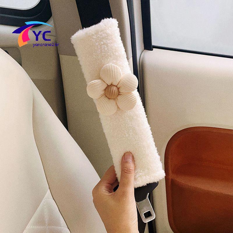 YCBR 1Pc Estilo De Carro Capa De Cinto De Segurança Alça De Ombro Almofada De Arnês Urso De Desenho Animado Protetor De