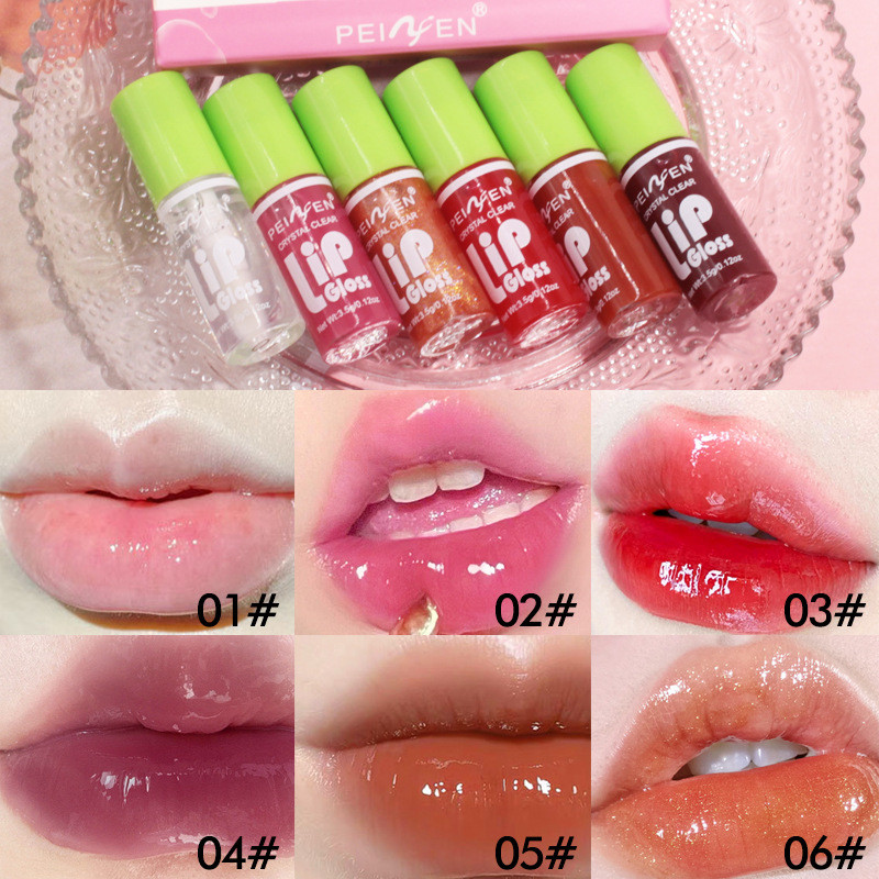 Conjunto de esmalte labial Penifen transfronteiriço atacado brilho labial batom espelho névoa de água copo antiaderente