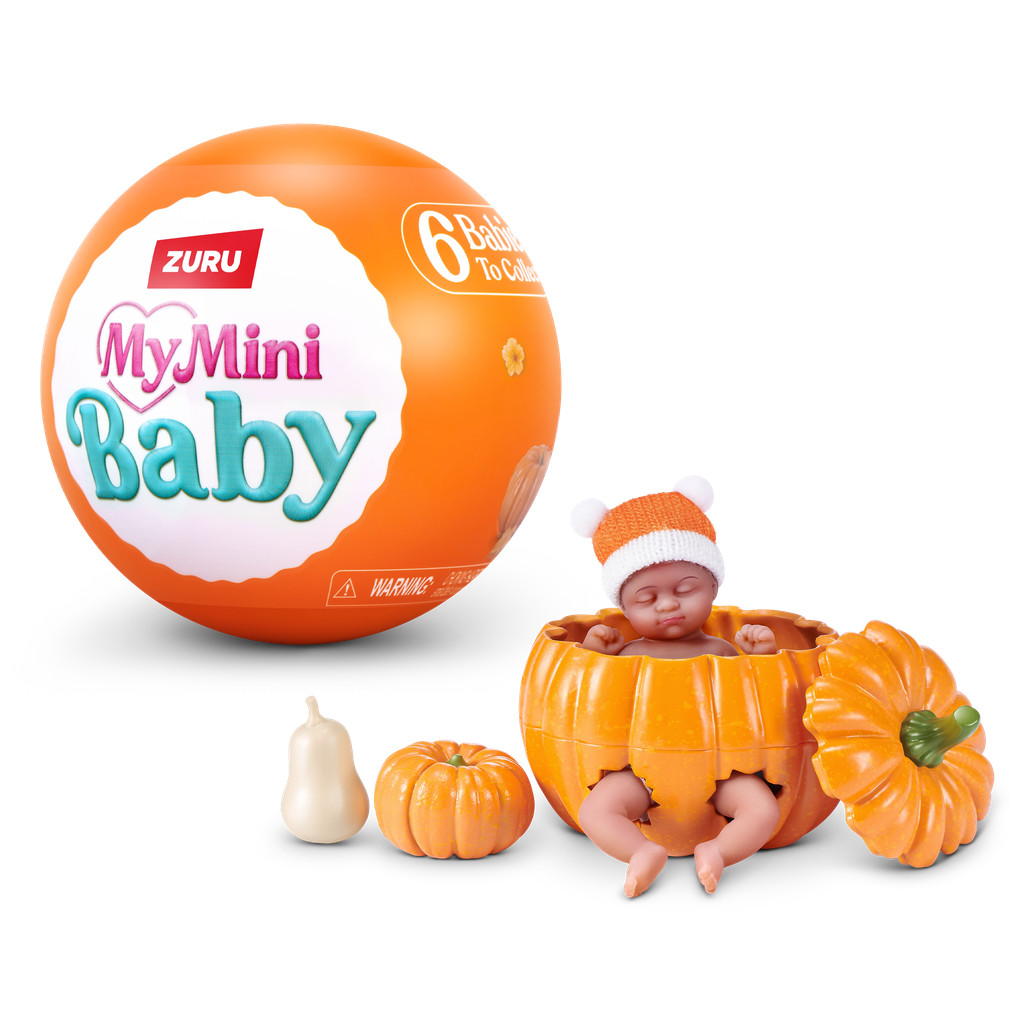 ZURU MY MINI 2026 Novo Pumpkin Baby Honey   Mini bebê berço boneca bola bebê mini brinquedos caixa cego